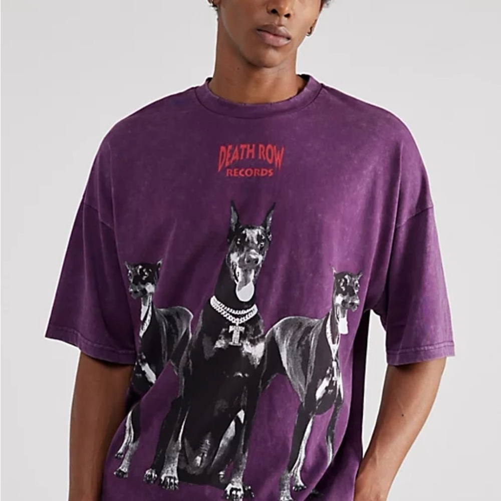 Death Row Records Purple Graphic Tee‎